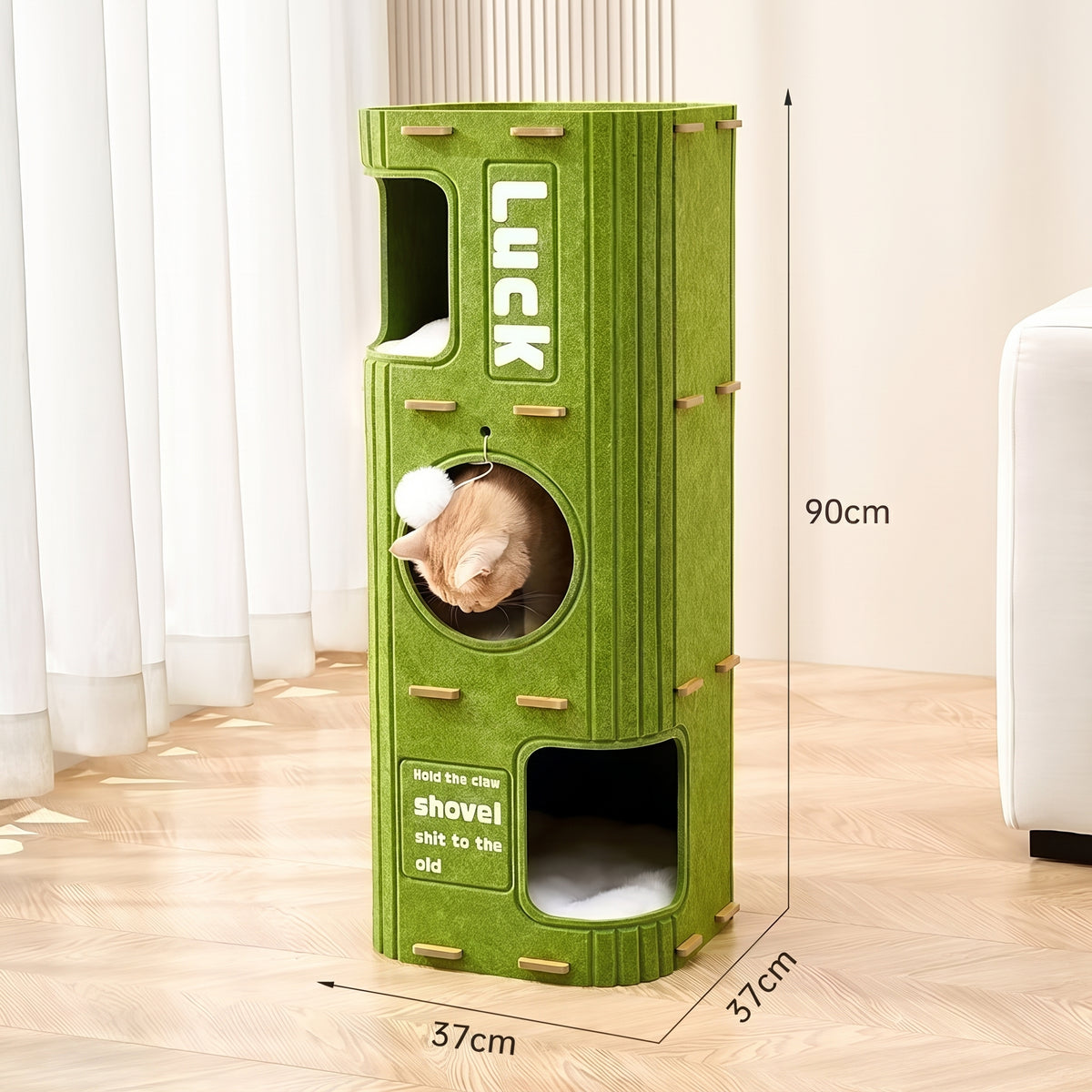 PetzTower Multi-Level Modular Cat Scratcher & Play Condo