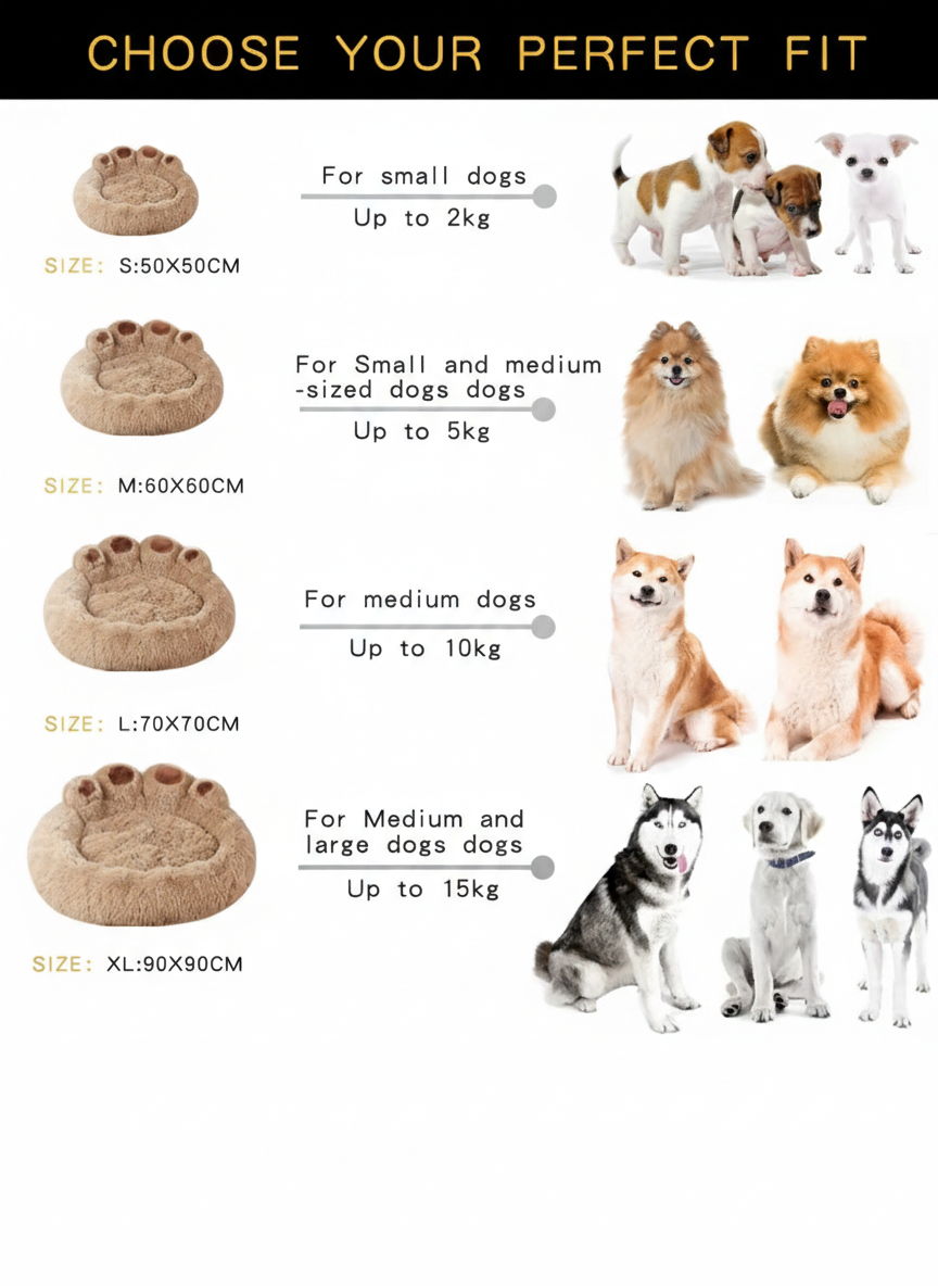 ThePetzStore™ Paw-Throne™ Luxury Bolster Bed