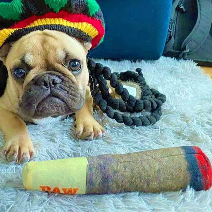 ThePetzStore™ Funny "Pup-Cigar" Squeaky Toy 🐾