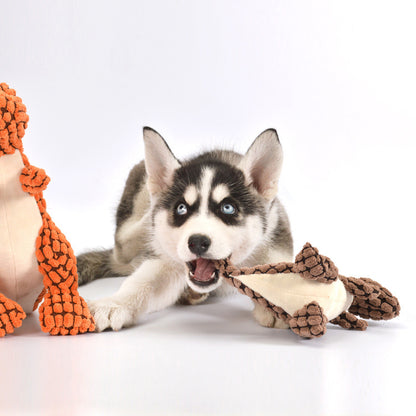 Dinosaur Squeak-Mate – Durable Textured Plush Toy