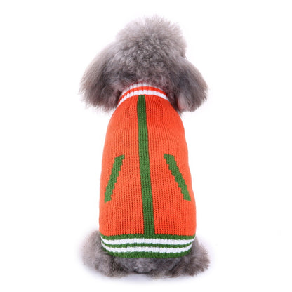 Cozy Festive Holiday Turtleneck Knit Dog Sweater