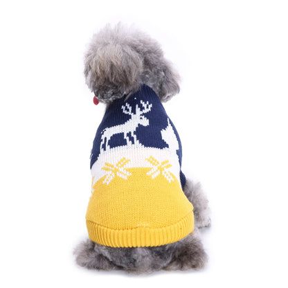 Cozy Festive Holiday Turtleneck Knit Dog Sweater