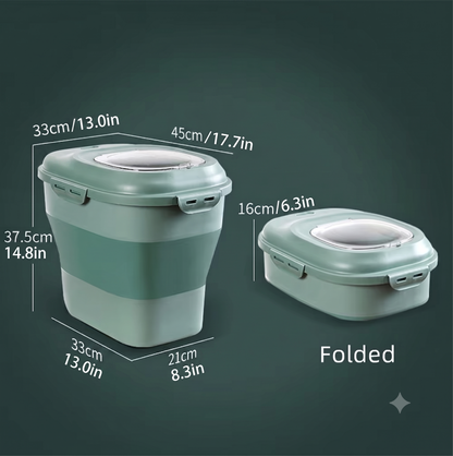 FreshFold Collapsible Airtight Pet Food Storage Container