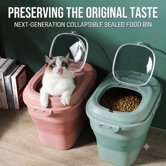 FreshFold Collapsible Airtight Pet Food Storage Container