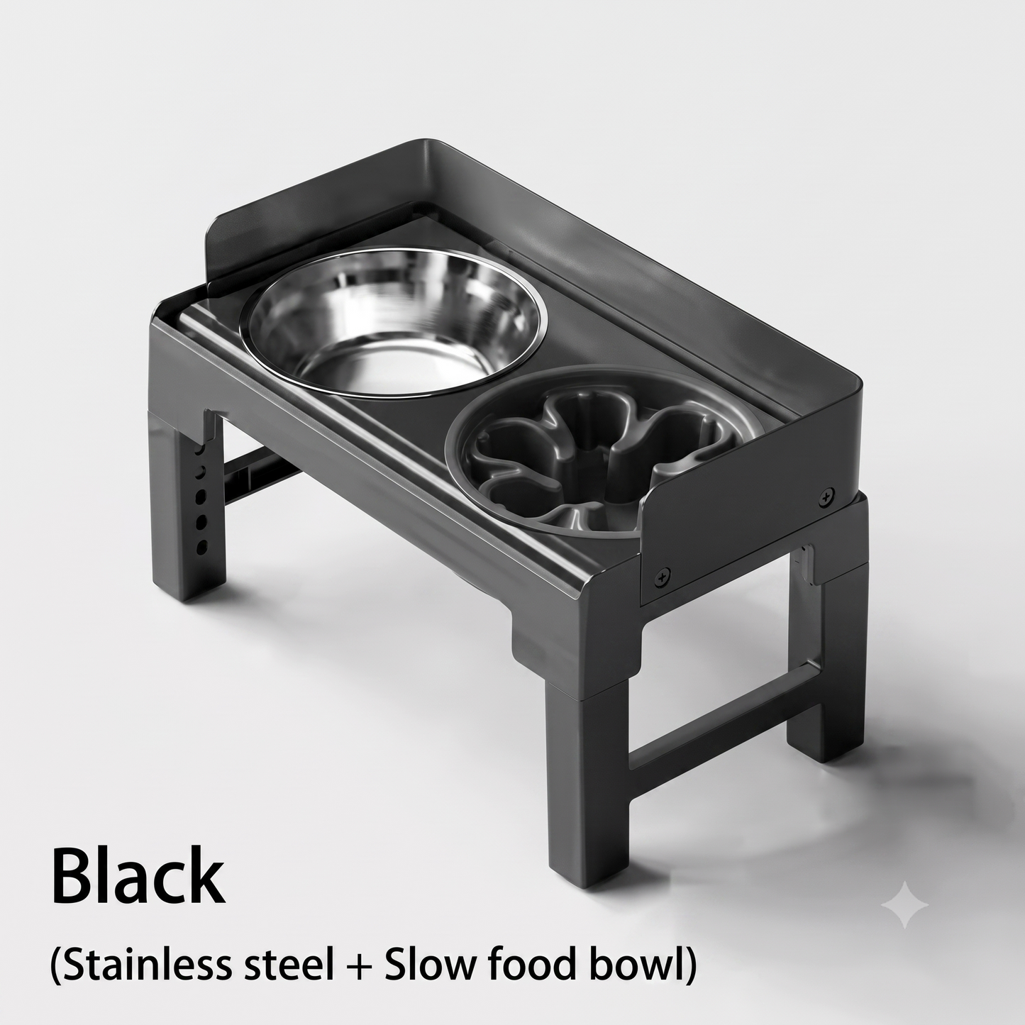 ThePetzStore™ Adjustable Elevated Stand with 2 Bowls