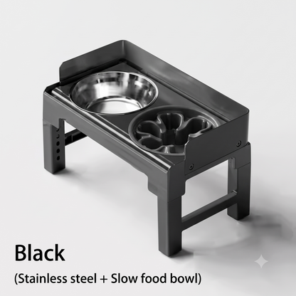 ThePetzStore™ Adjustable Elevated Stand with 2 Bowls