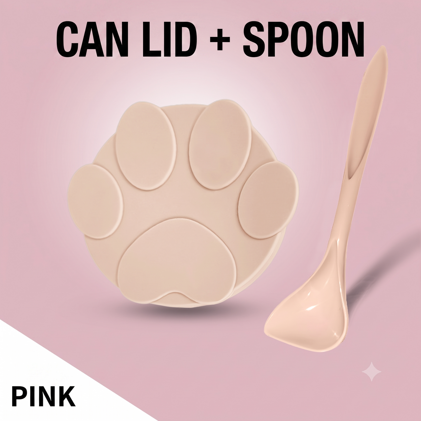 PawPrint Silicone Pet Can Cover & Spoon Set