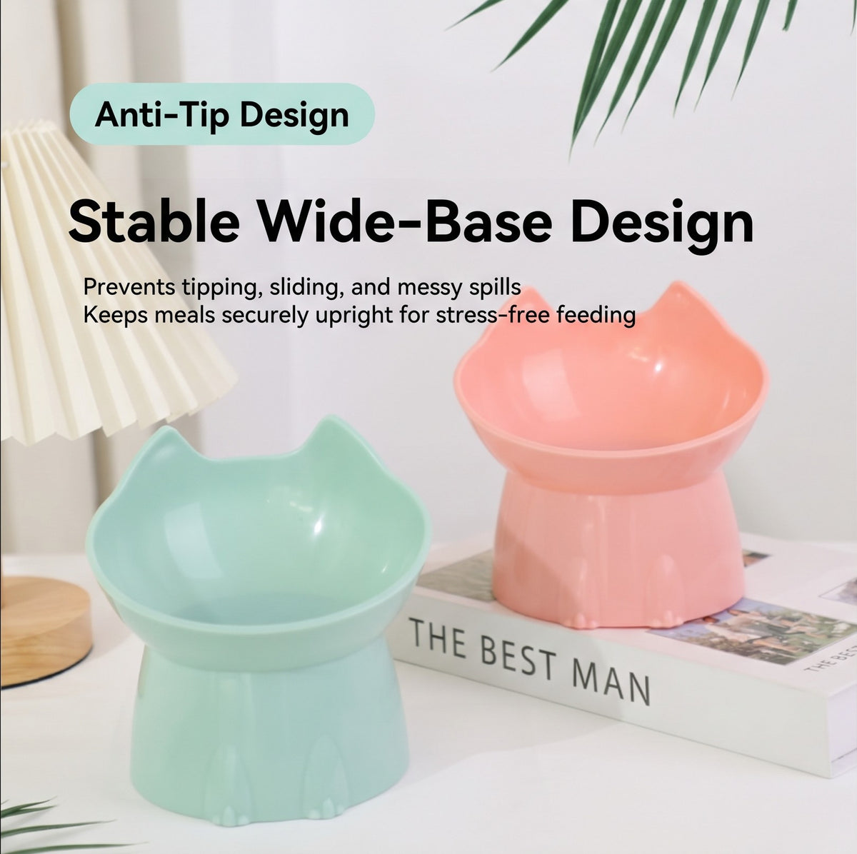 PurrTilt Ergonomic Elevated Pet Feeding Bowl