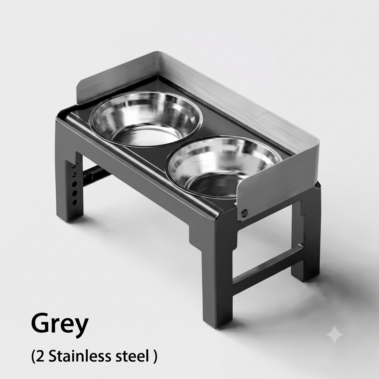 ThePetzStore™ Adjustable Elevated Stand with 2 Bowls