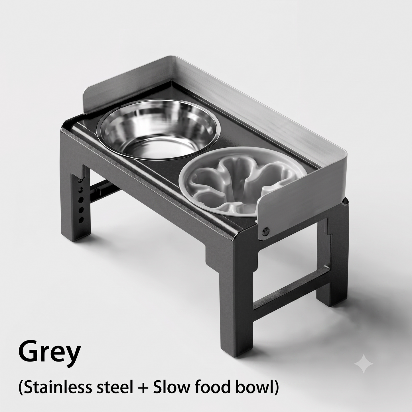 ThePetzStore™ Adjustable Elevated Stand with 2 Bowls