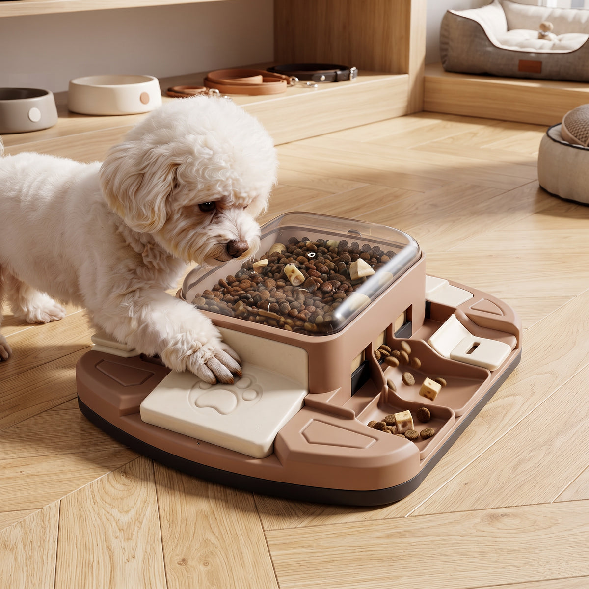 Smart IQ Paw-Press Puzzle Feeder