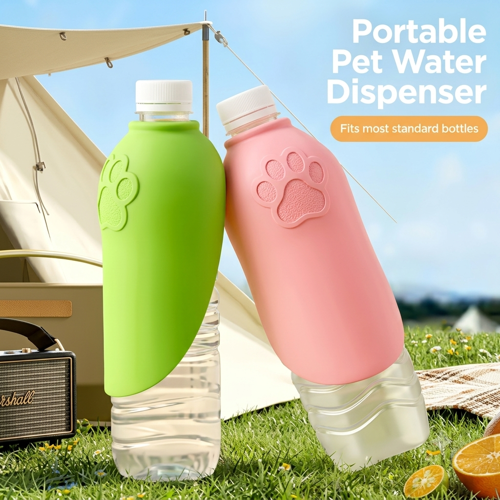 ThePetzStore™ Portable Leaf Silicone Dog Water Bottle