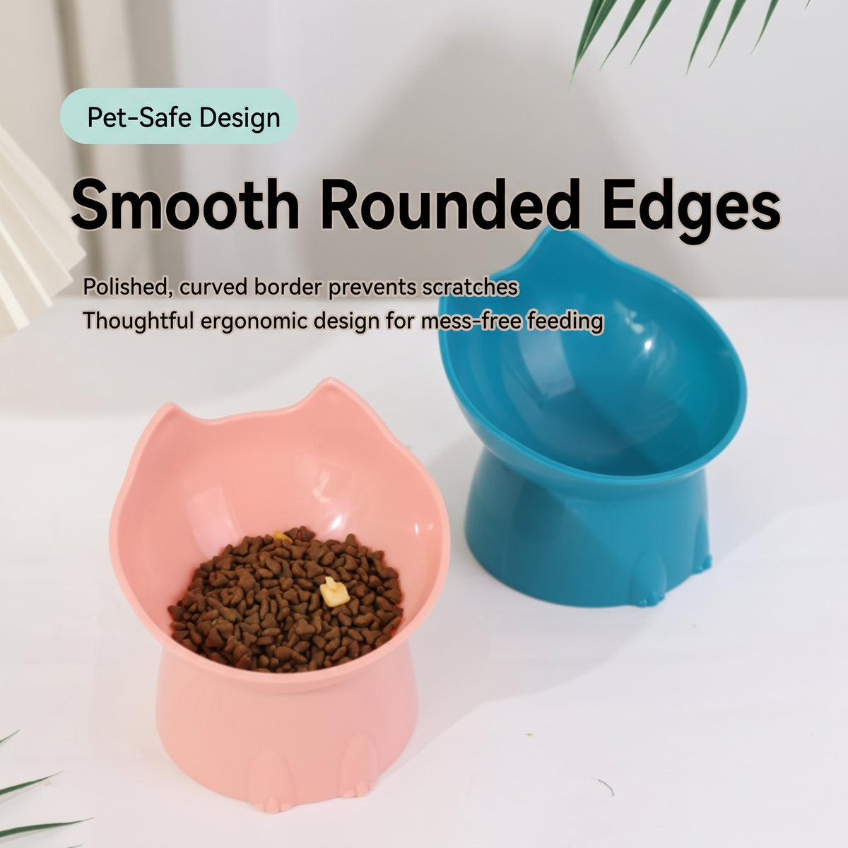 PurrTilt Ergonomic Elevated Pet Feeding Bowl