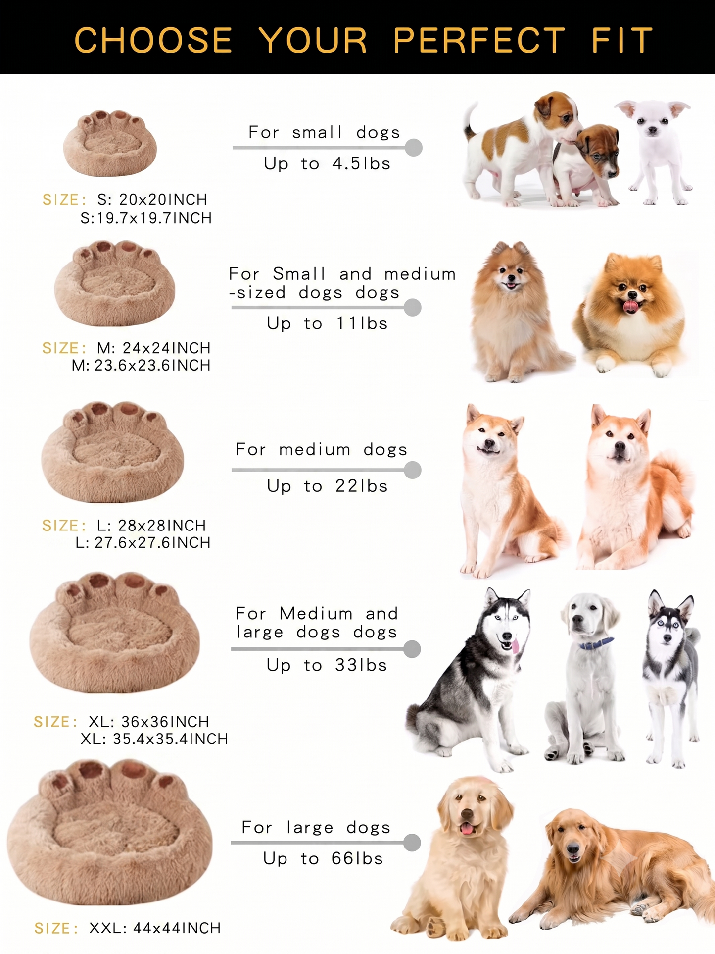 Plush Paw-Shaped Calming Pet Bed