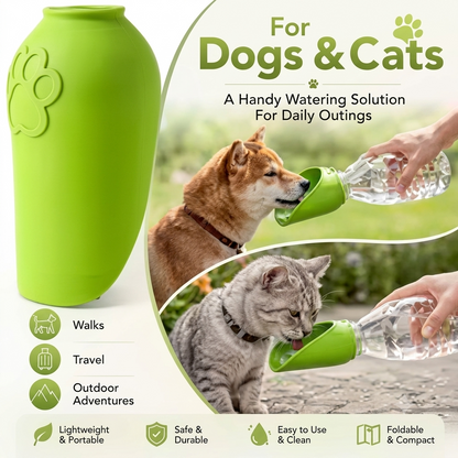 ThePetzStore™ Portable Leaf Silicone Dog Water Bottle