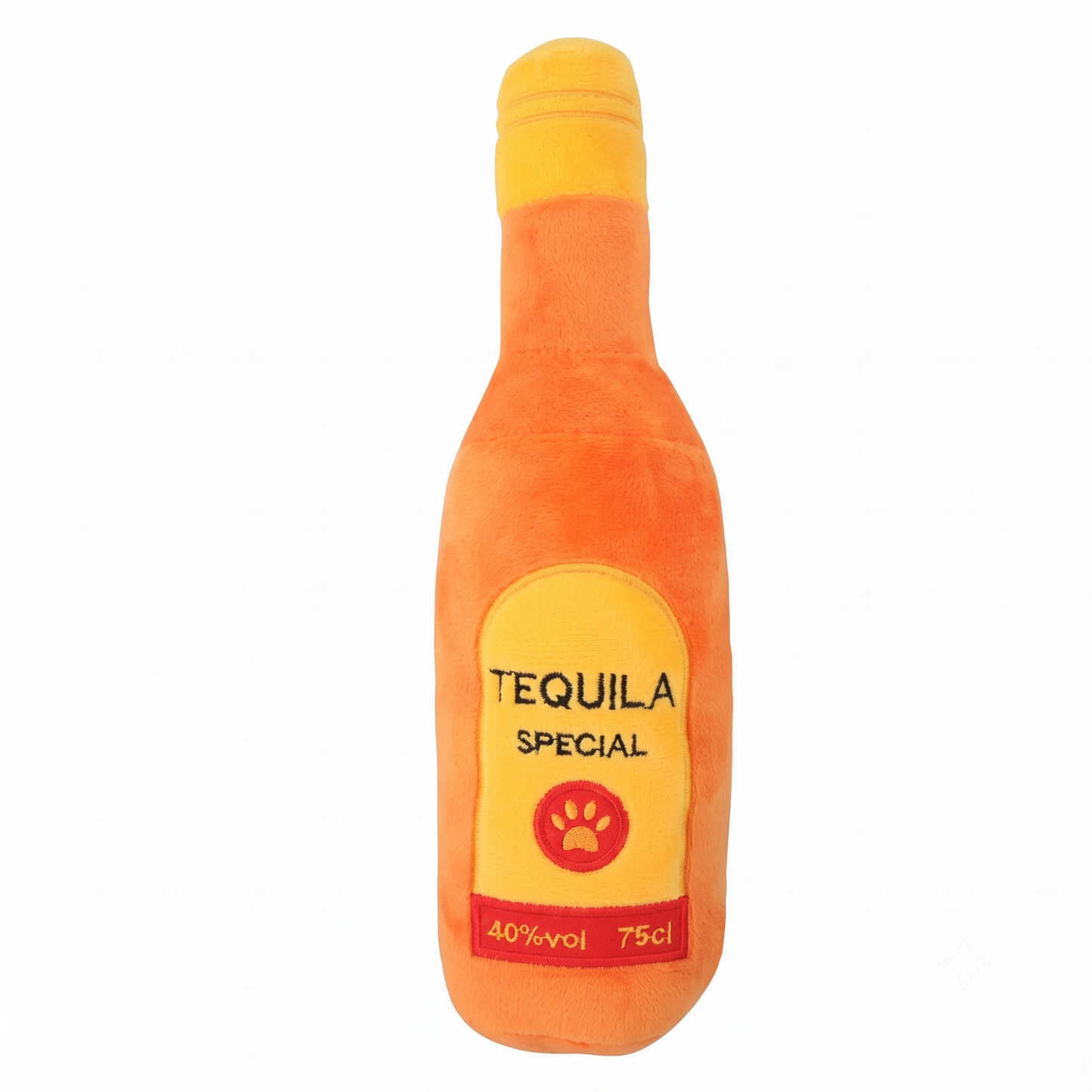 ThePetzStore™ Squeaky Plush Bottle Dog Toy