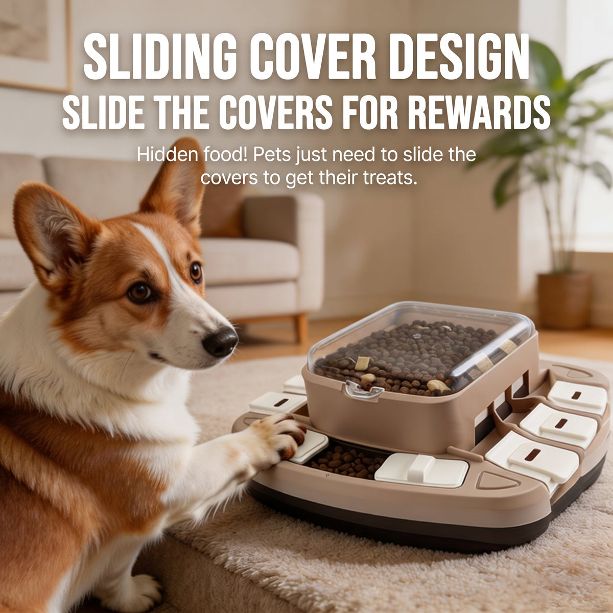 Smart IQ Paw-Press Puzzle Feeder