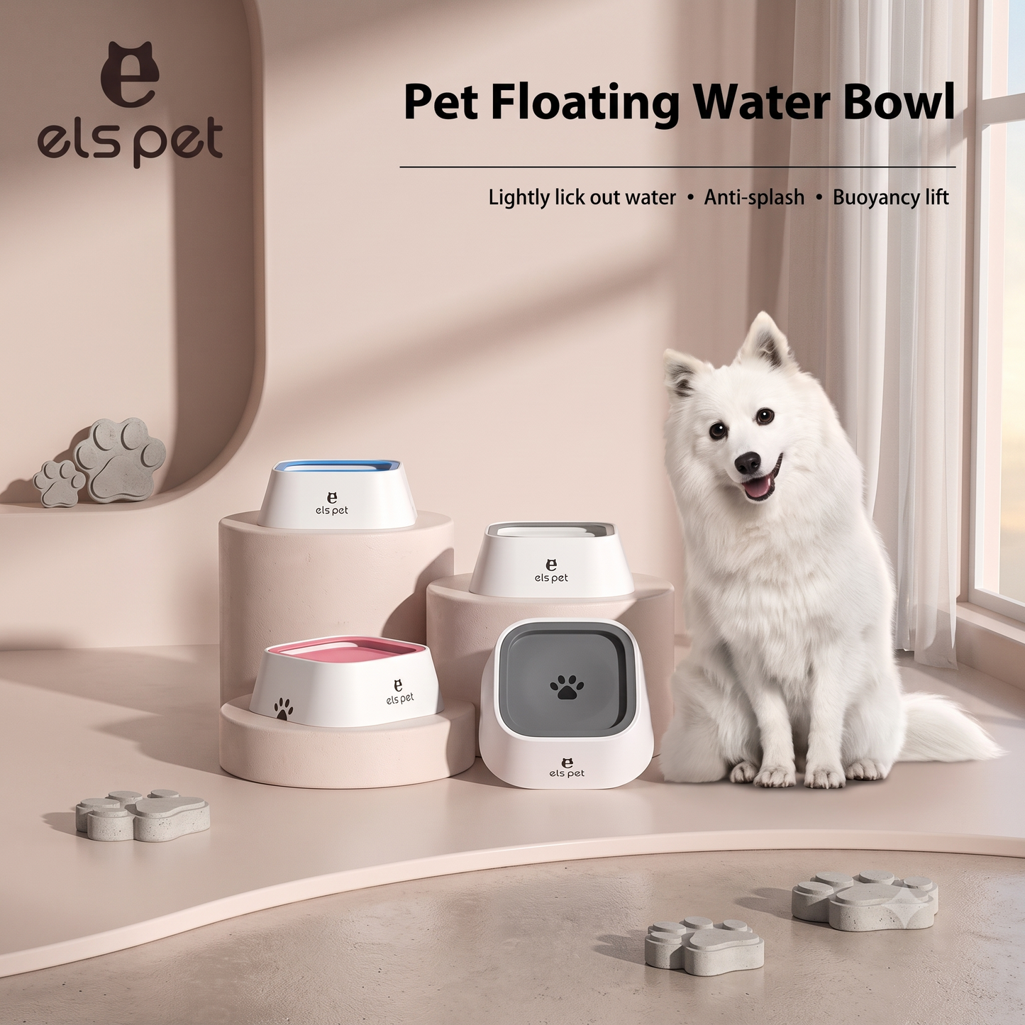 ThePetzStore™ Anti-Splash Floating Water Bowl