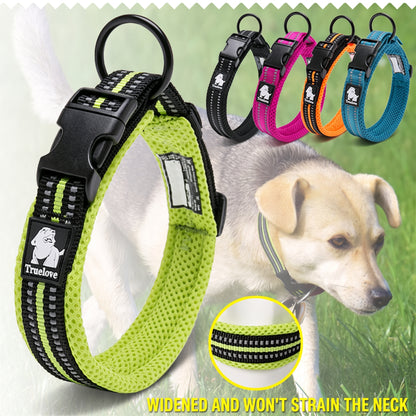 Truelove Soft Mesh Reflective Dog Collar – Breathable & Padded