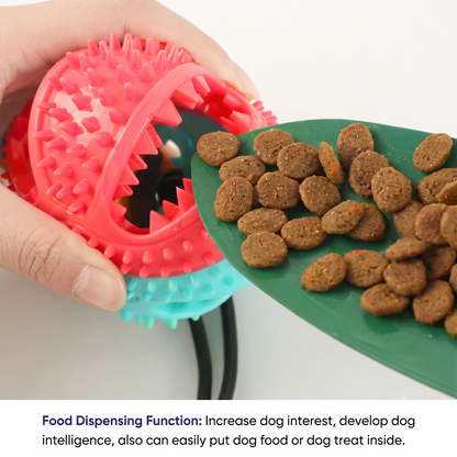 Interactive Suction Cup Tug & Treat Dog Toy