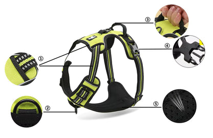 Truelove No-Pull Reflective Dog Harness – Breathable & Padded with Handle