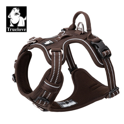 Truelove No-Pull Reflective Dog Harness – Breathable & Padded with Handle