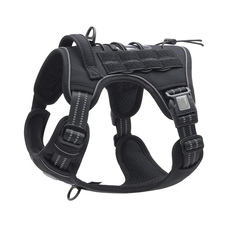 Heavy-Duty Tactical No-Pull Dog Harness with Control Handle