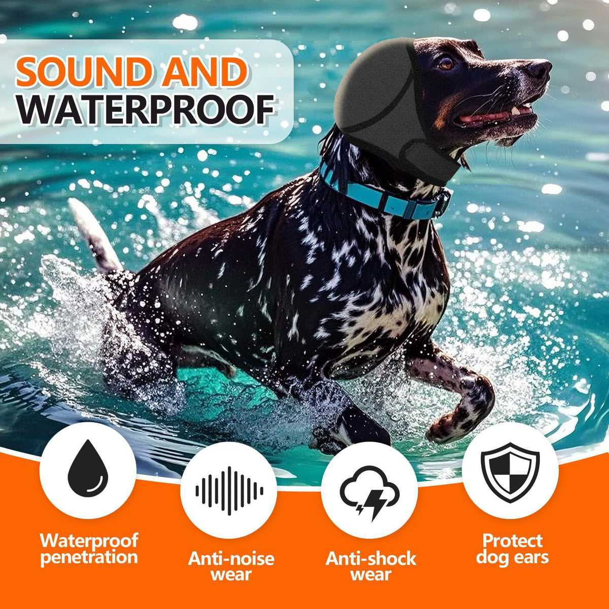 Calming Waterproof Dog Ear Protector