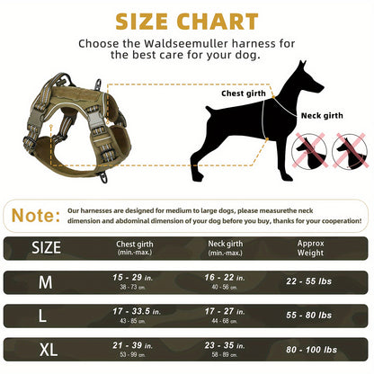 ThePetzStore™ Heavy-Duty Tactical No-Pull Dog Harness