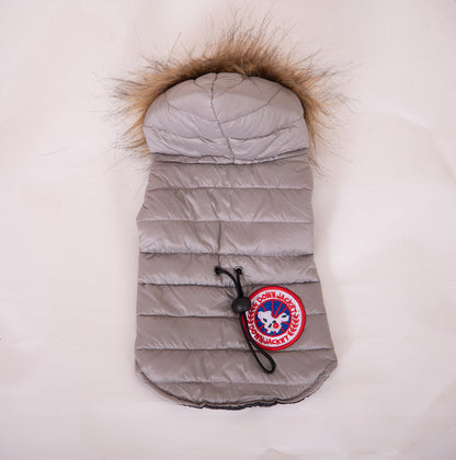 ThePetzStore™ Winter Waterproof Dog Parka with Faux Fur Hood