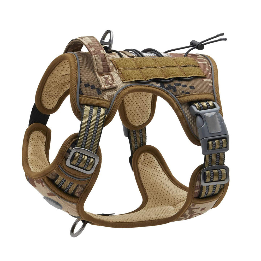 Heavy-Duty Tactical No-Pull Dog Harness with Control Handle