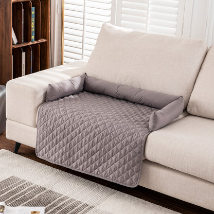 Water-Repellent Pet Bolster Couch Bed & Furniture Protector