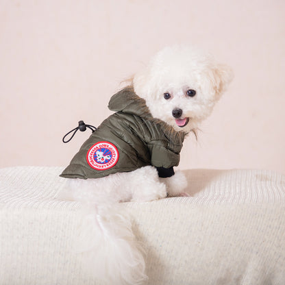 ThePetzStore™ Winter Waterproof Dog Parka with Faux Fur Hood