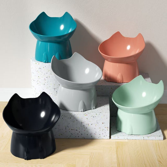 PurrTilt Ergonomic Elevated Pet Feeding Bowl