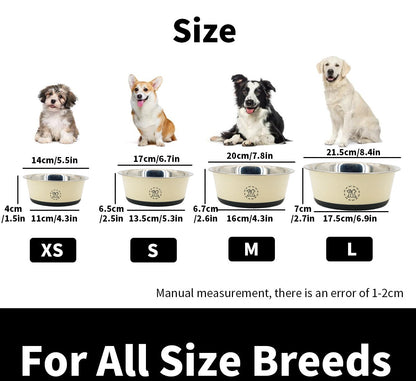 ThePetzStore™ Anti-Slip Stainless Steel Paw Dog Bowl