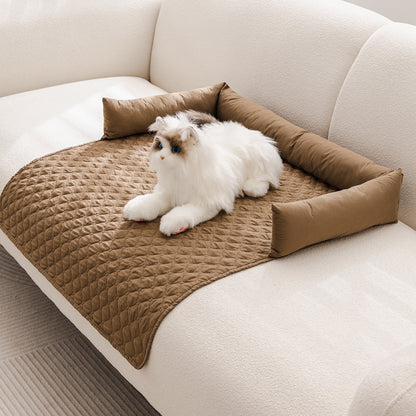 Water-Repellent Pet Bolster Couch Bed & Furniture Protector