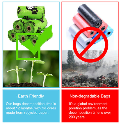 ThePetzStore™ Eco-Friendly Colorful Dog Poop Bags