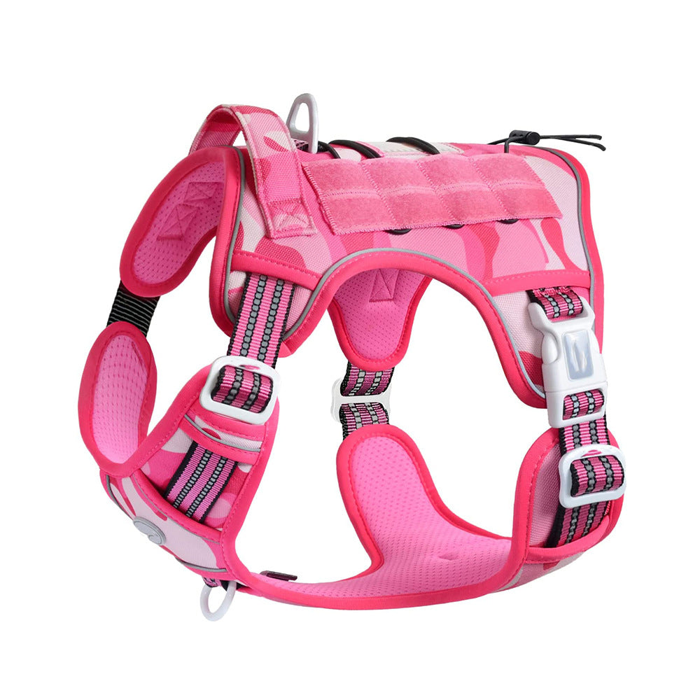 Heavy-Duty Tactical No-Pull Dog Harness with Control Handle