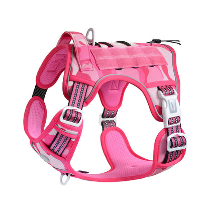 Heavy-Duty Tactical No-Pull Dog Harness with Control Handle