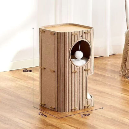 PetzTower Multi-Level Modular Cat Scratcher & Play Condo
