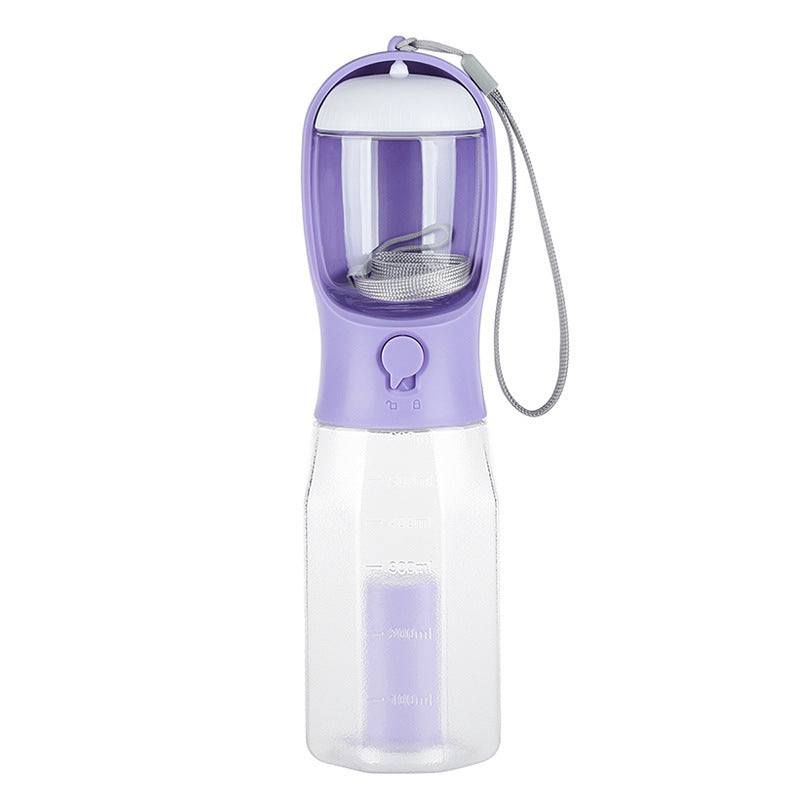 3-in-1 Portable Dog Water Bottle & Travel Dispenser