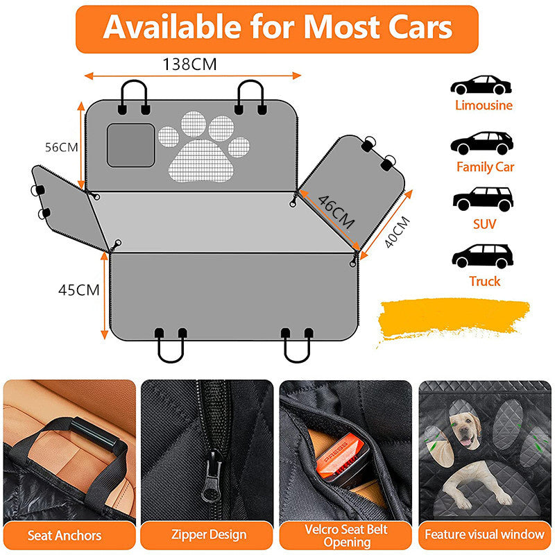 ThePetzStore™ Waterproof Dog Car Seat Cover Hammock