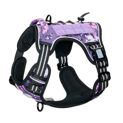 Heavy-Duty Tactical No-Pull Dog Harness with Control Handle