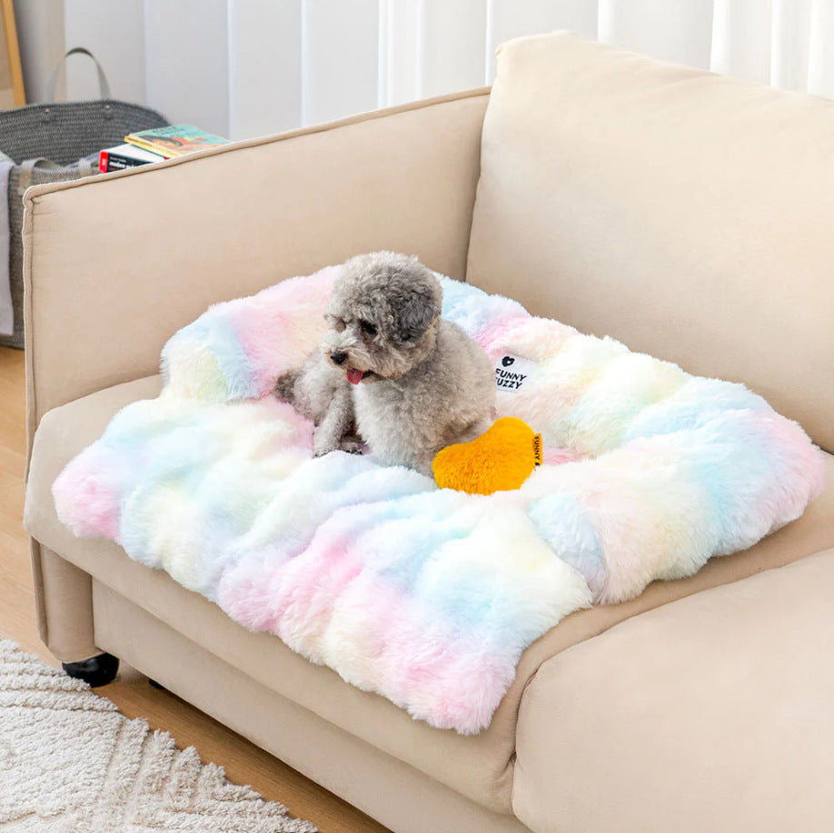 Ultra-Soft Calming Dog Couch Bed & Furniture Protector