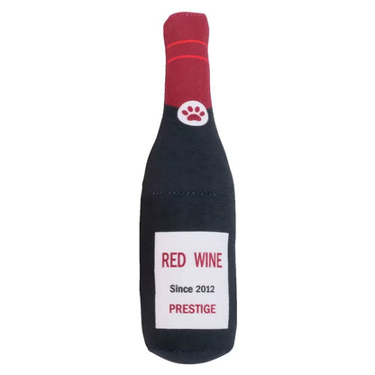 ThePetzStore™ Squeaky Plush Bottle Dog Toy