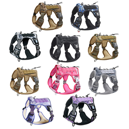 Heavy-Duty Tactical No-Pull Dog Harness with Control Handle