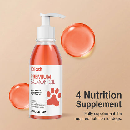 100% Pure Norwegian Salmon Oil for Dogs & Cats – Skin & Coat Supplement