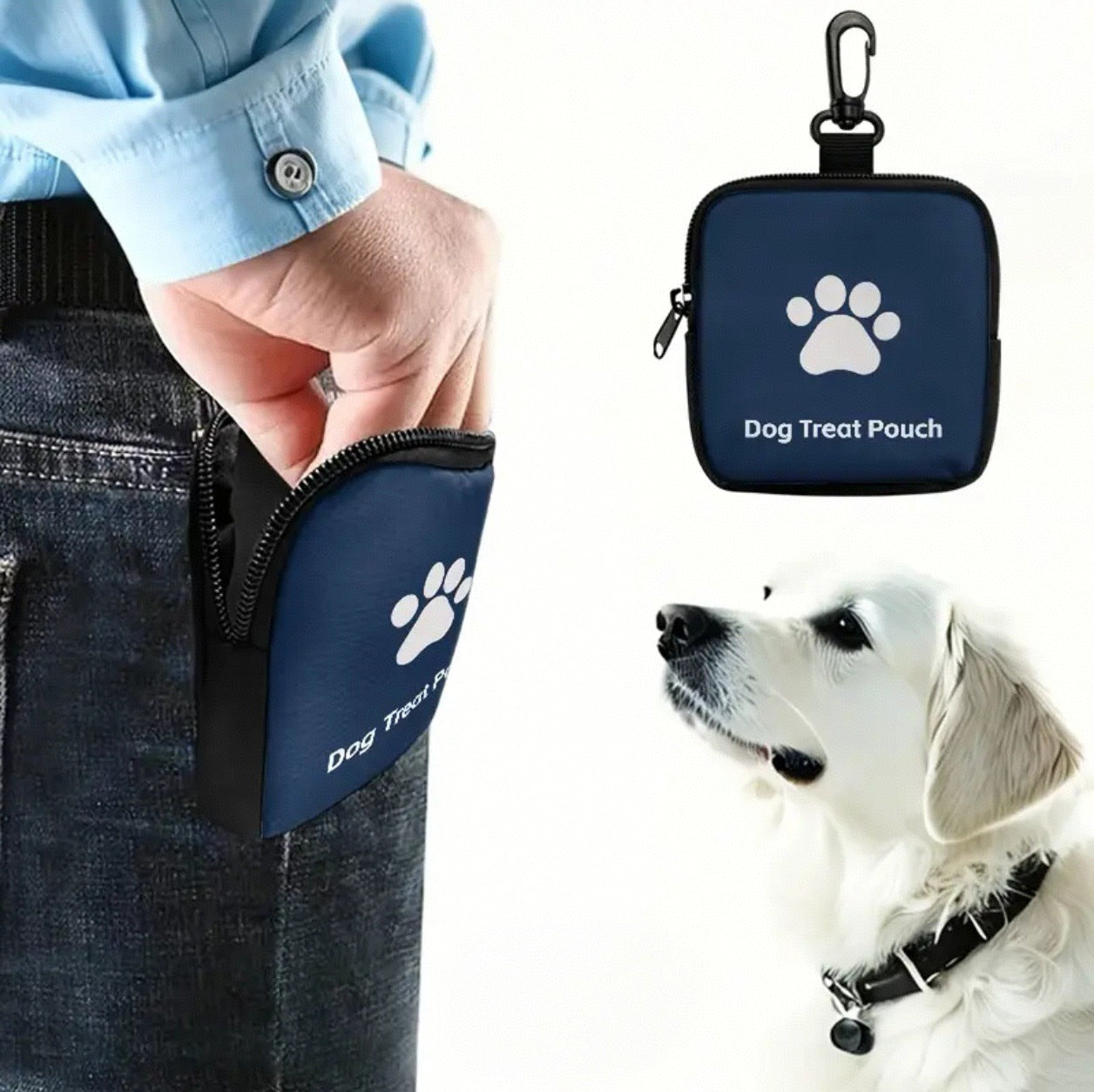 ThePetzStore™ Portable Clip-On Dog Treat Pouch