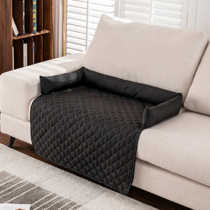 Water-Repellent Pet Bolster Couch Bed & Furniture Protector