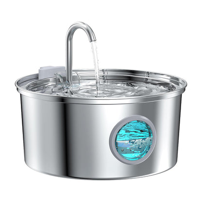 PureFlow Stainless Steel Pet Water Fountain – 3.2L Ultra-Quiet Dispenser